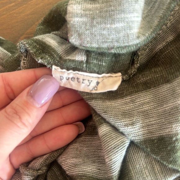 POETRY Brand. Size S/M cardigan. Drawstring waist that cinches at the back. - Picture 3 of 6